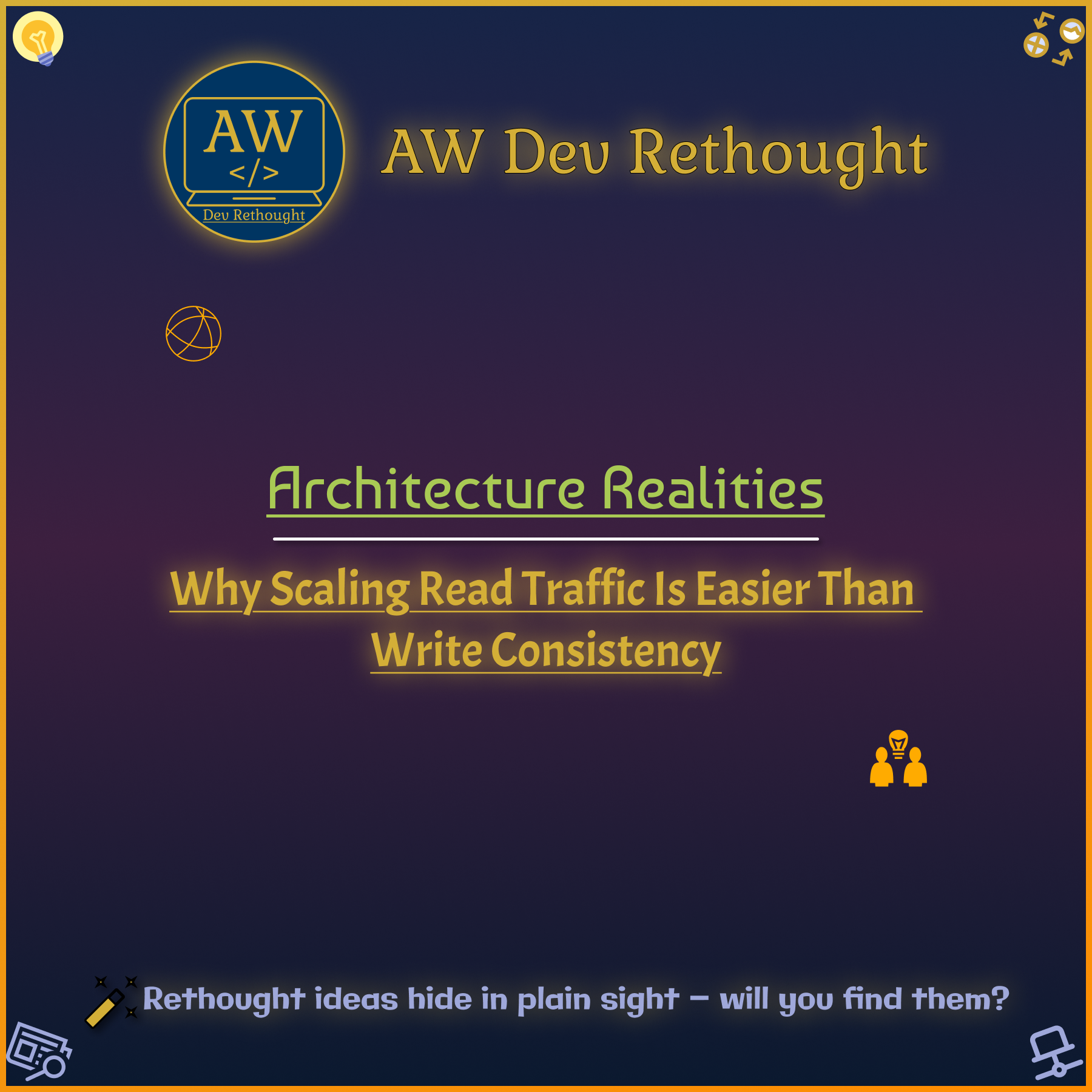 Architecture Realities: Why Scaling Read Traffic Is Easier Than Write Consistency