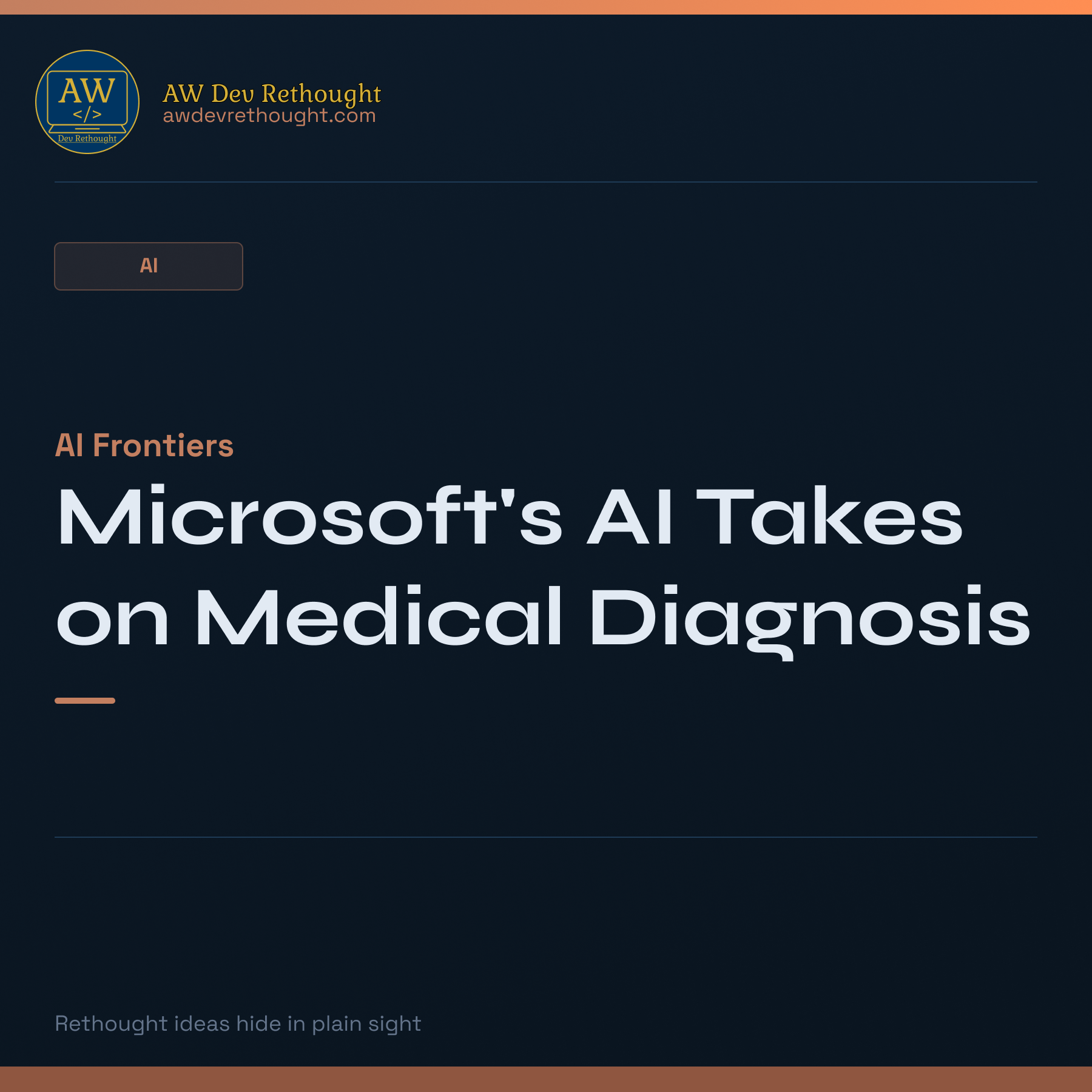 AI Frontiers: Microsoft's AI Takes on Medical Diagnosis