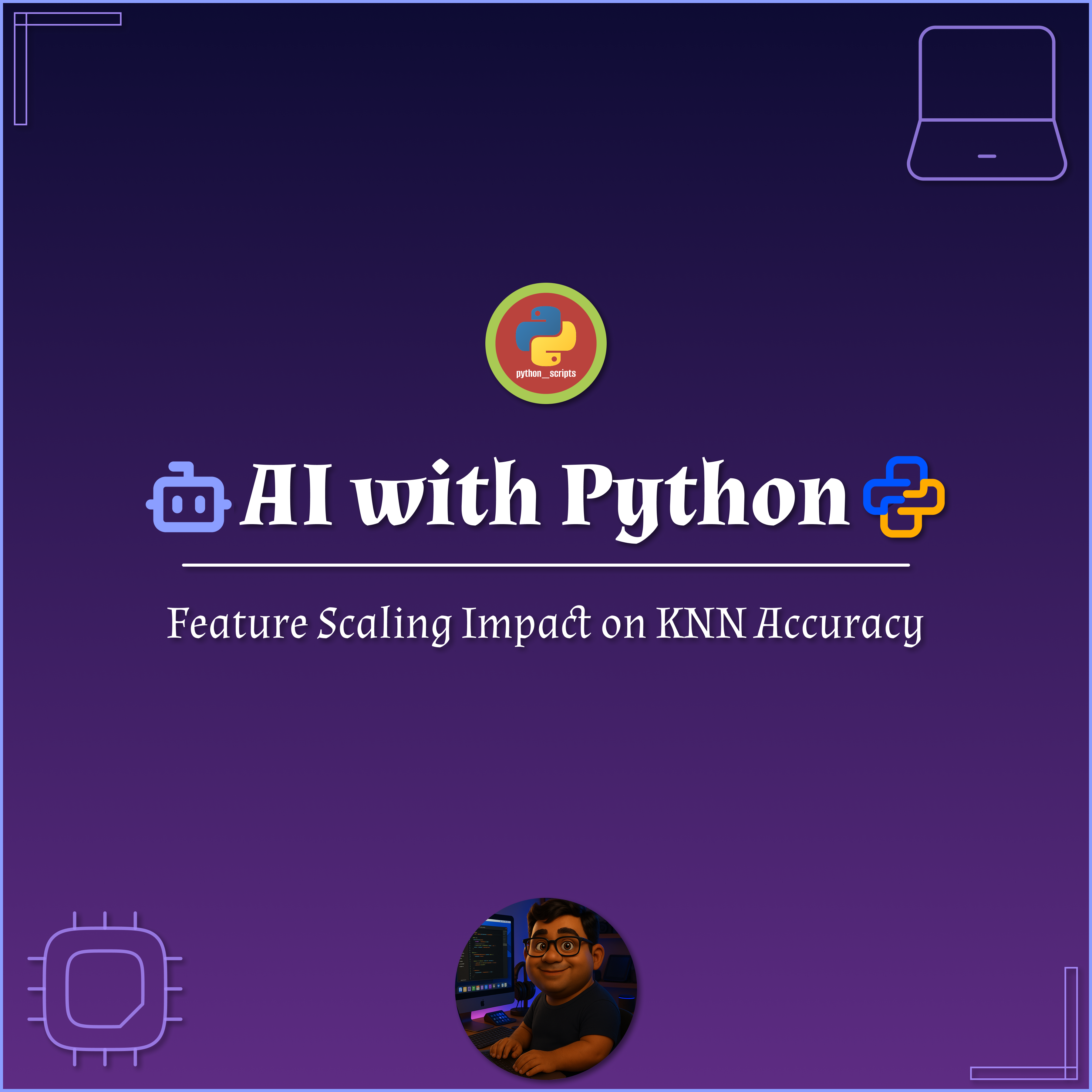 🧠 AI with Python – 📊 Feature Scaling Impact on KNN Accuracy