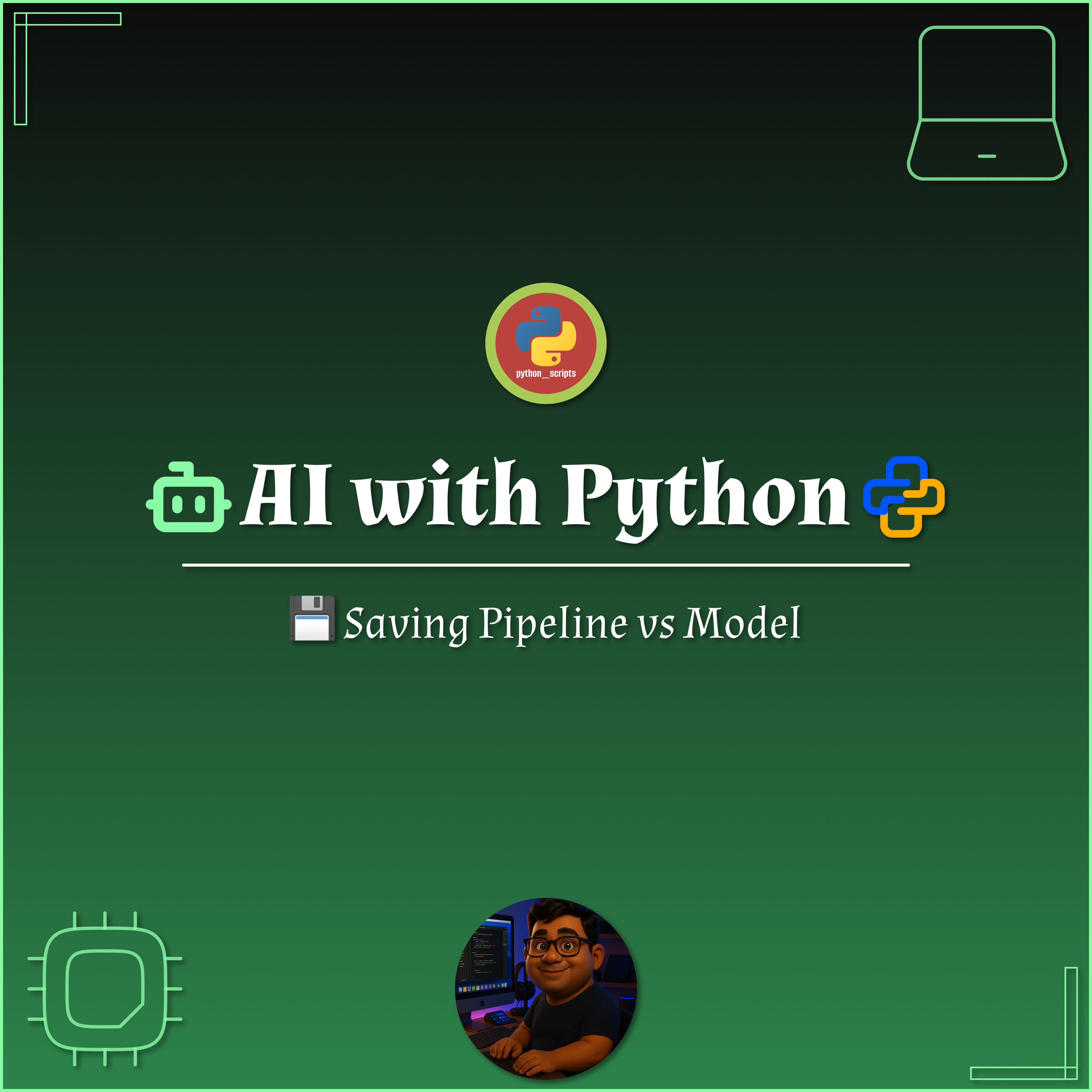 🧠 AI with Python – 💾 Saving Pipeline vs Model