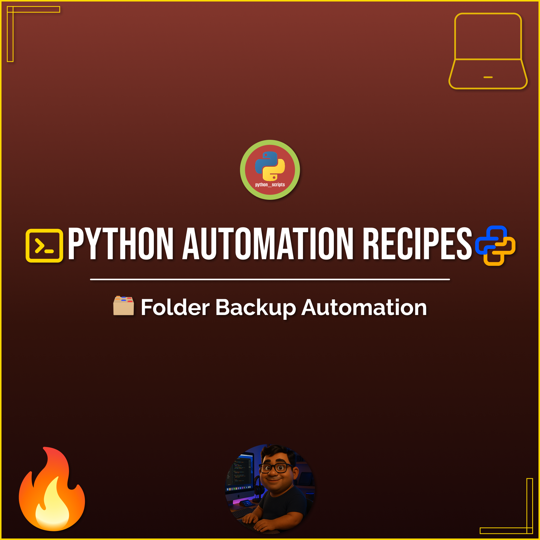 🧩 Python Automation Recipes – 🗂️ Folder Backup Automation