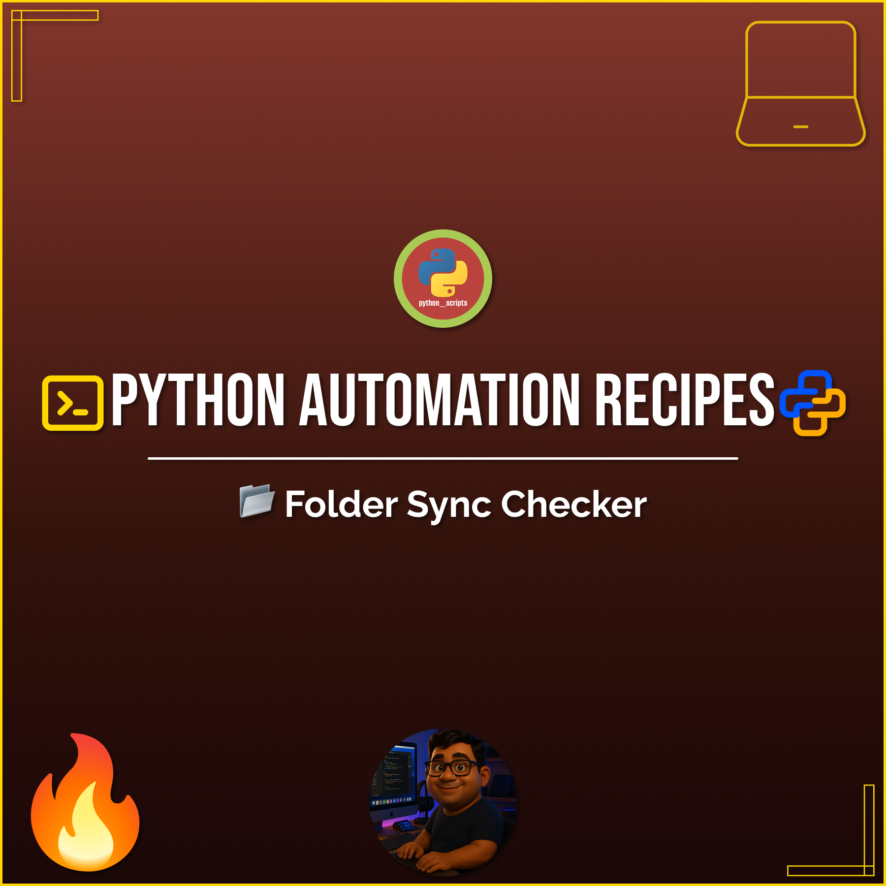 🧩 Python Automation Recipes – 📂 Folder Sync Checker