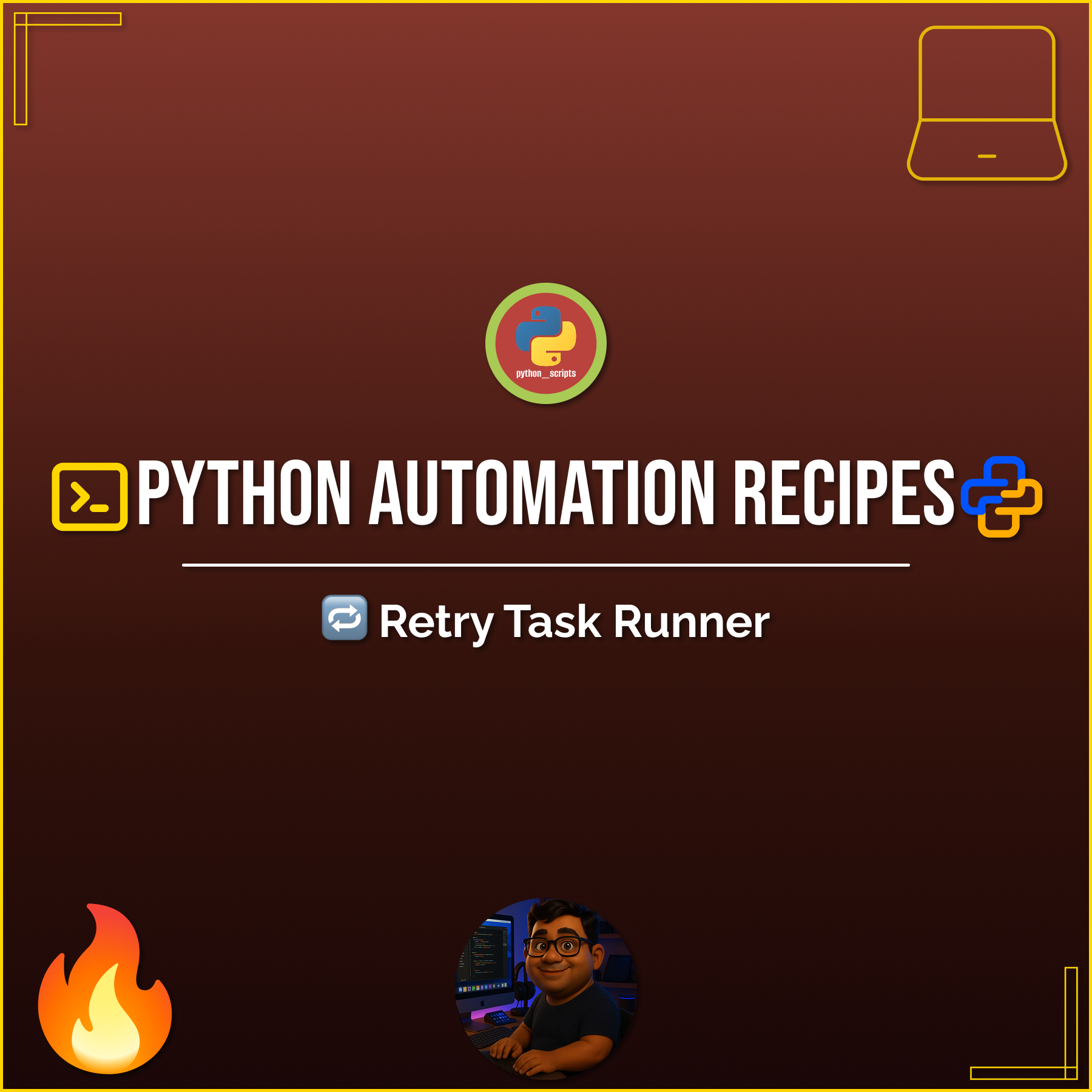 🧩 Python Automation Recipes – 🔁 Retry Task Runner