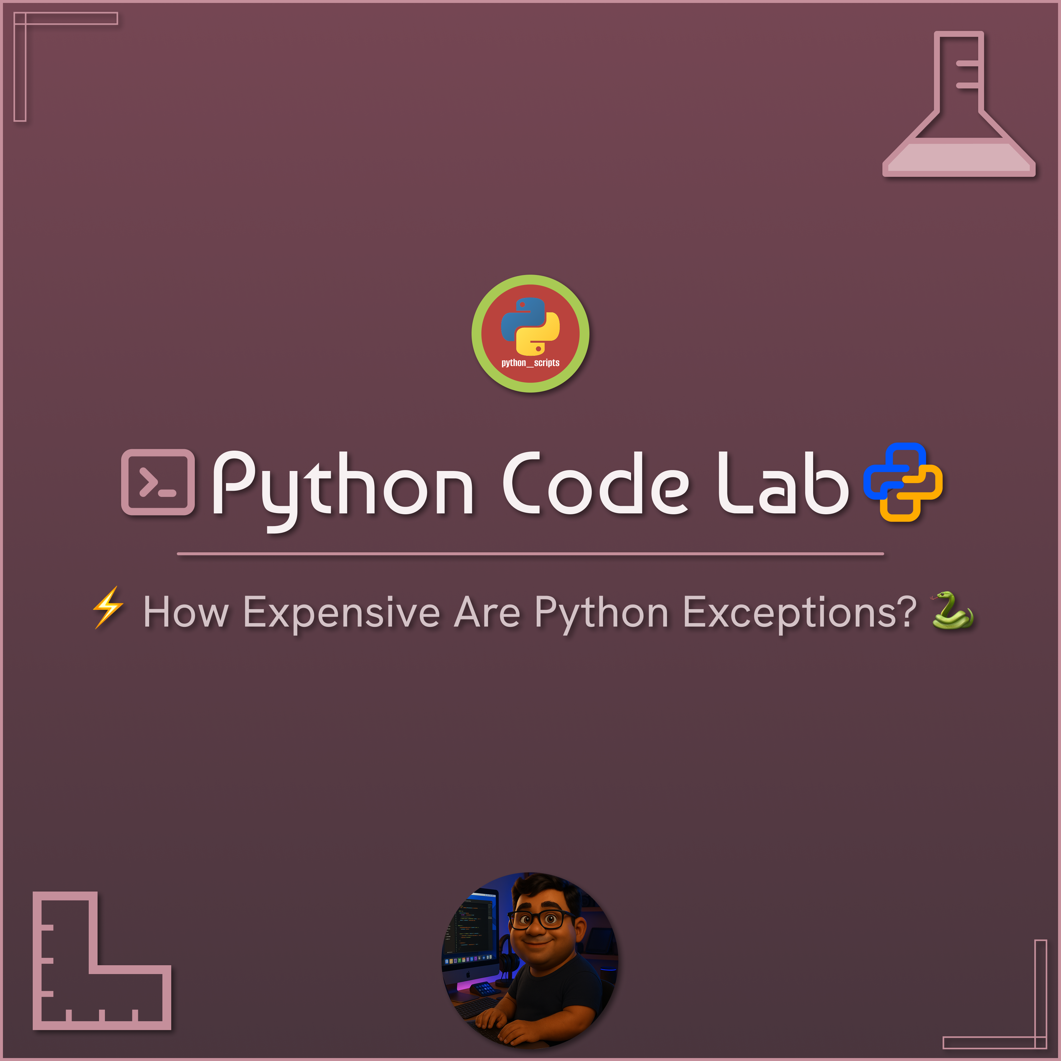 🔬 Python Code Lab — ⚡ How Expensive Are Python Exceptions? 🐍