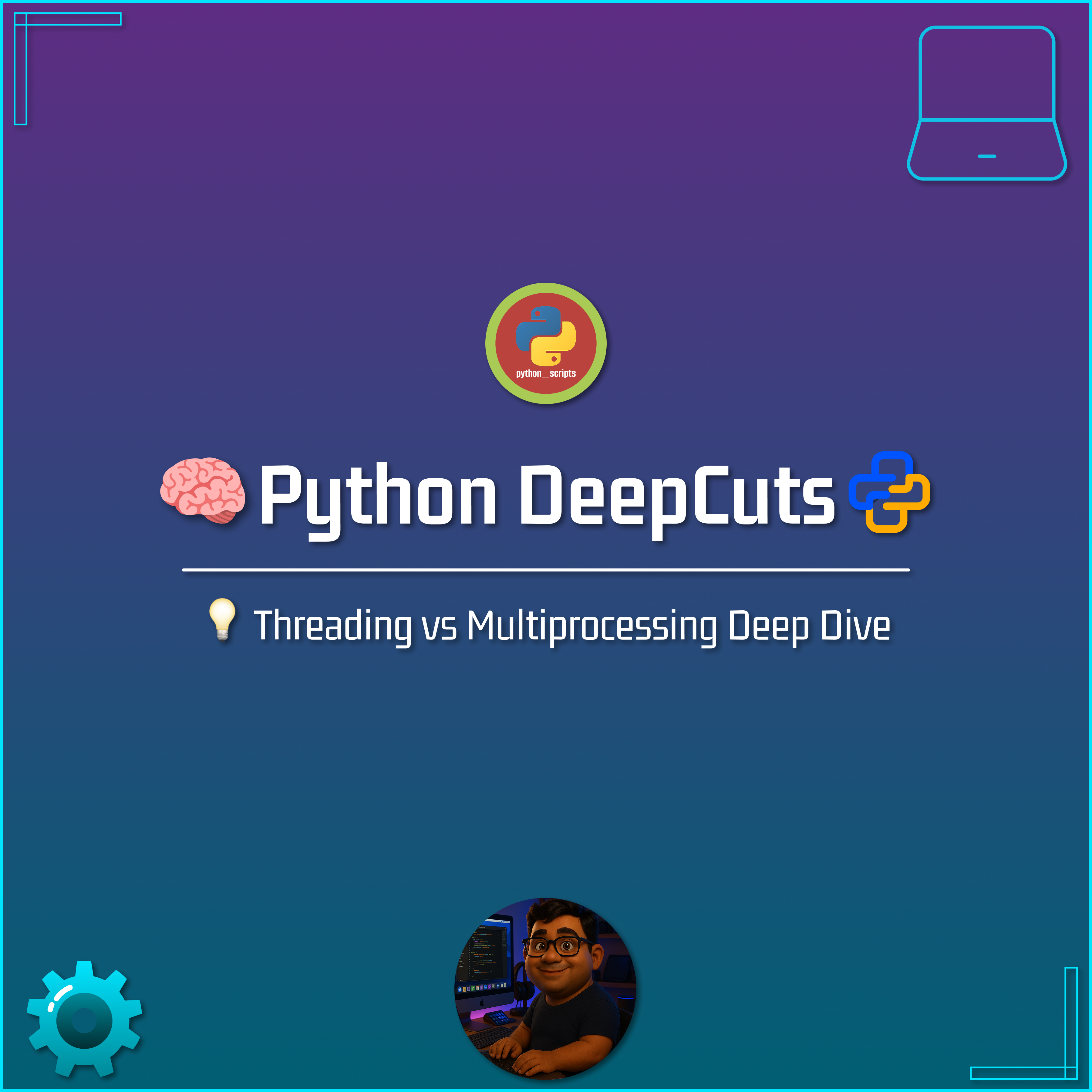 🧠 Python DeepCuts — 💡 Threading vs Multiprocessing Deep Dive