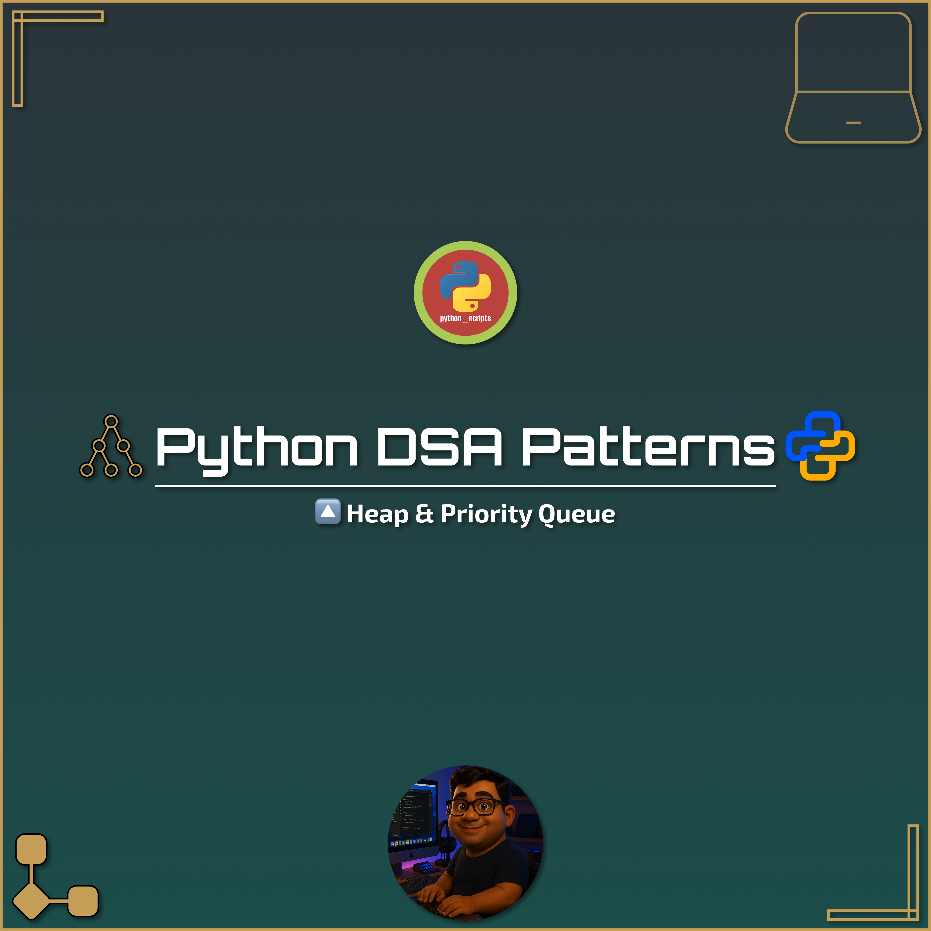 🧩 Python DSA Patterns — Heap & Priority Queue 🔼🐍