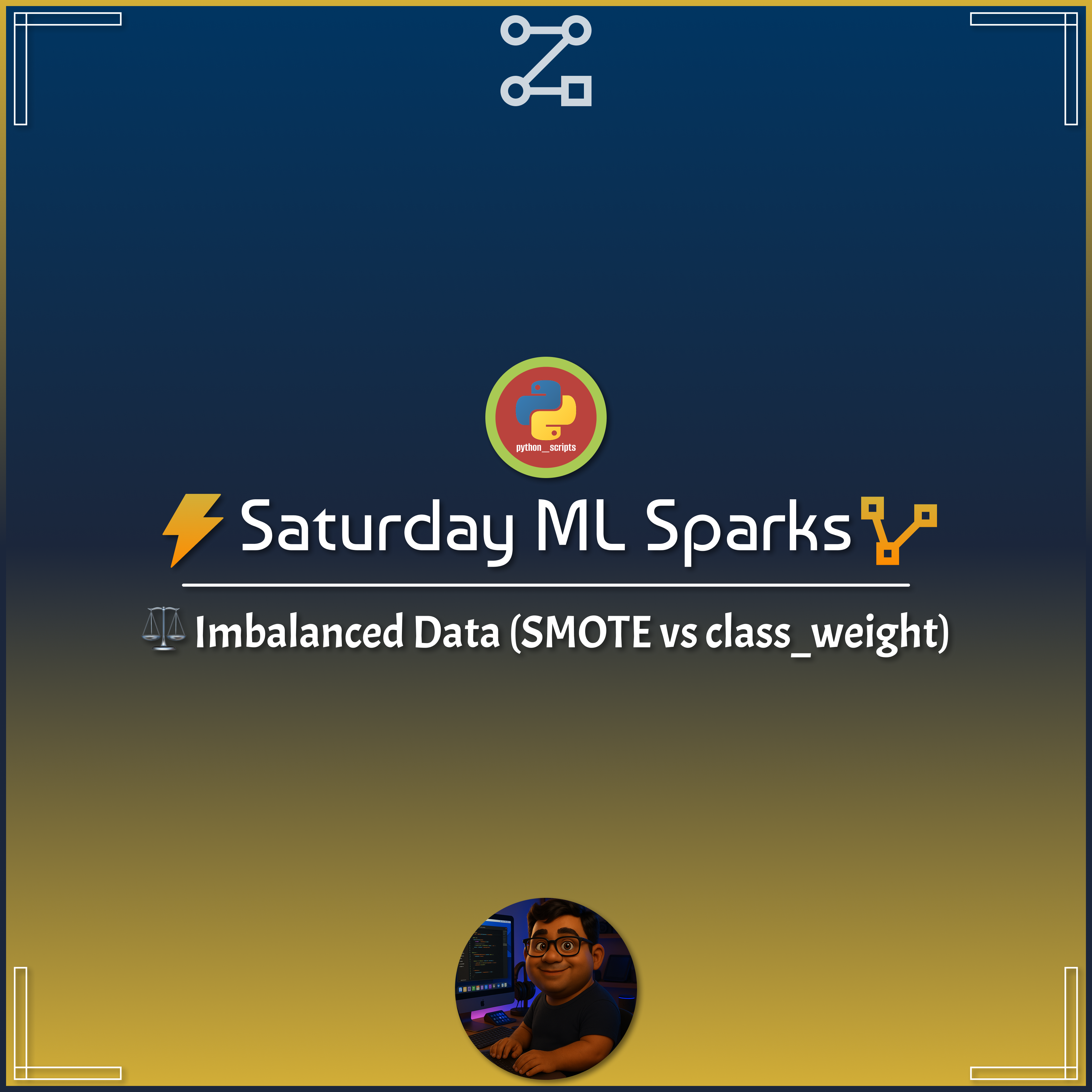 ⚡️ Saturday ML Spark – ⚖️ Imbalanced Data (SMOTE vs class_weight)
