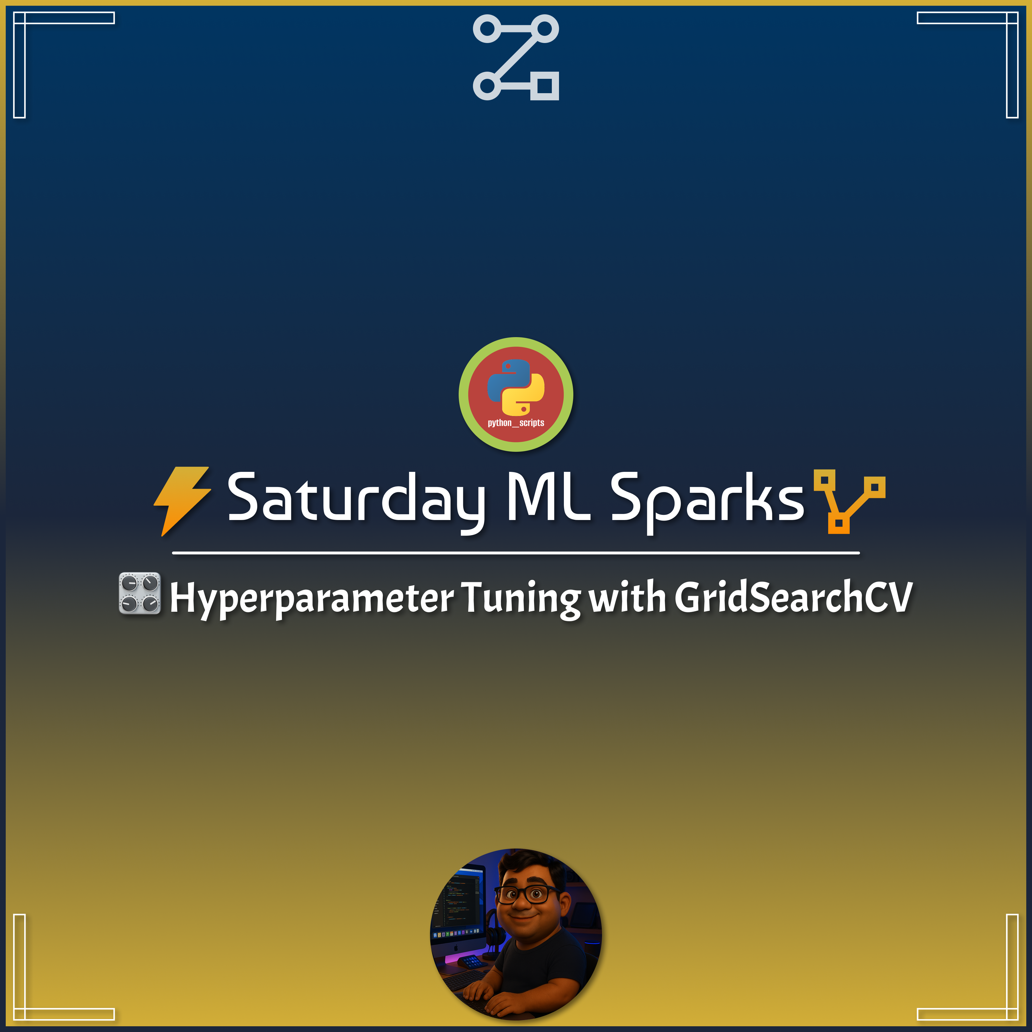 ⚡️ Saturday ML Sparks – Hyperparameter Tuning with GridSearchCV 🎛🧠