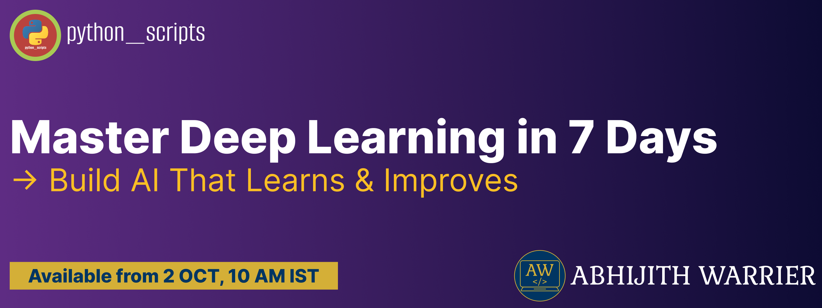 7-Day Deep Learning Bootcamp — Build & Train Neural Networks from Scratch Cover