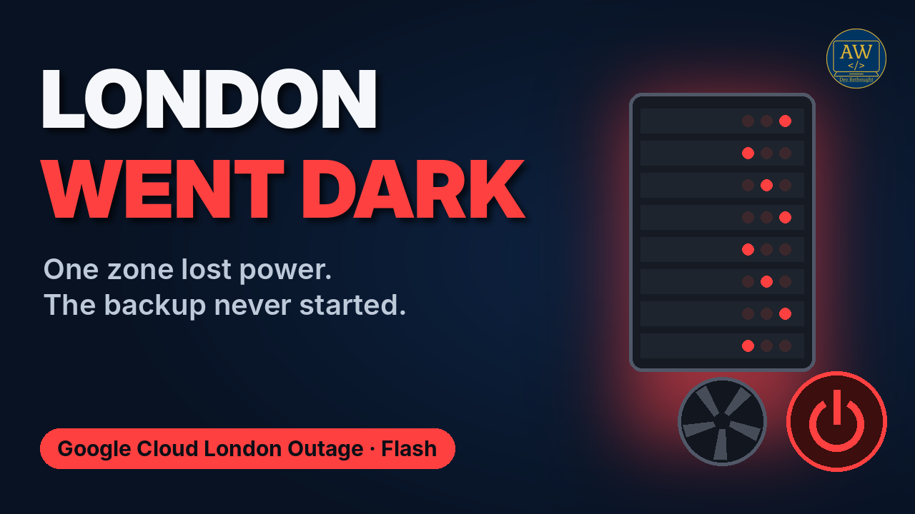 When London’s Cloud Went Dark: The Google Outage Explained ⚡